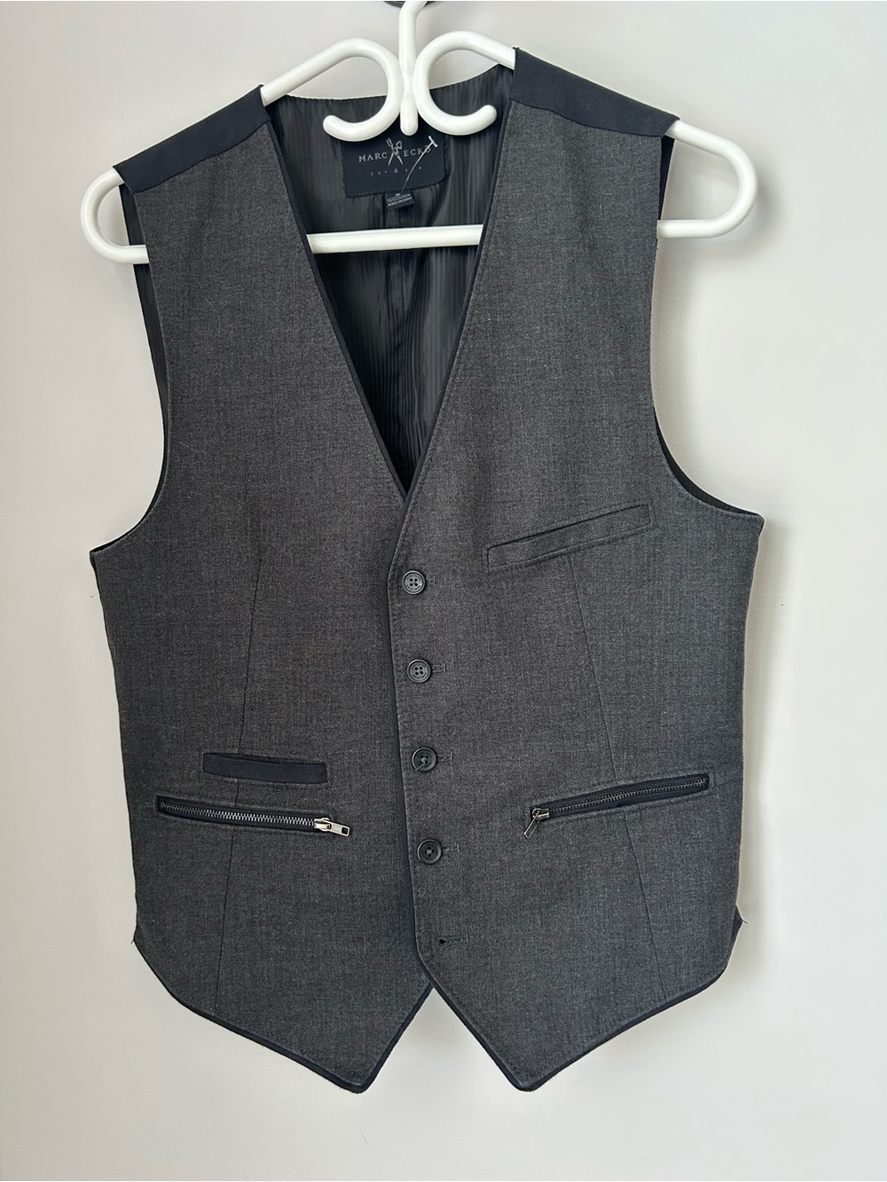 Marc Ecko Cotton-Blend Waistcoat Suit Vest